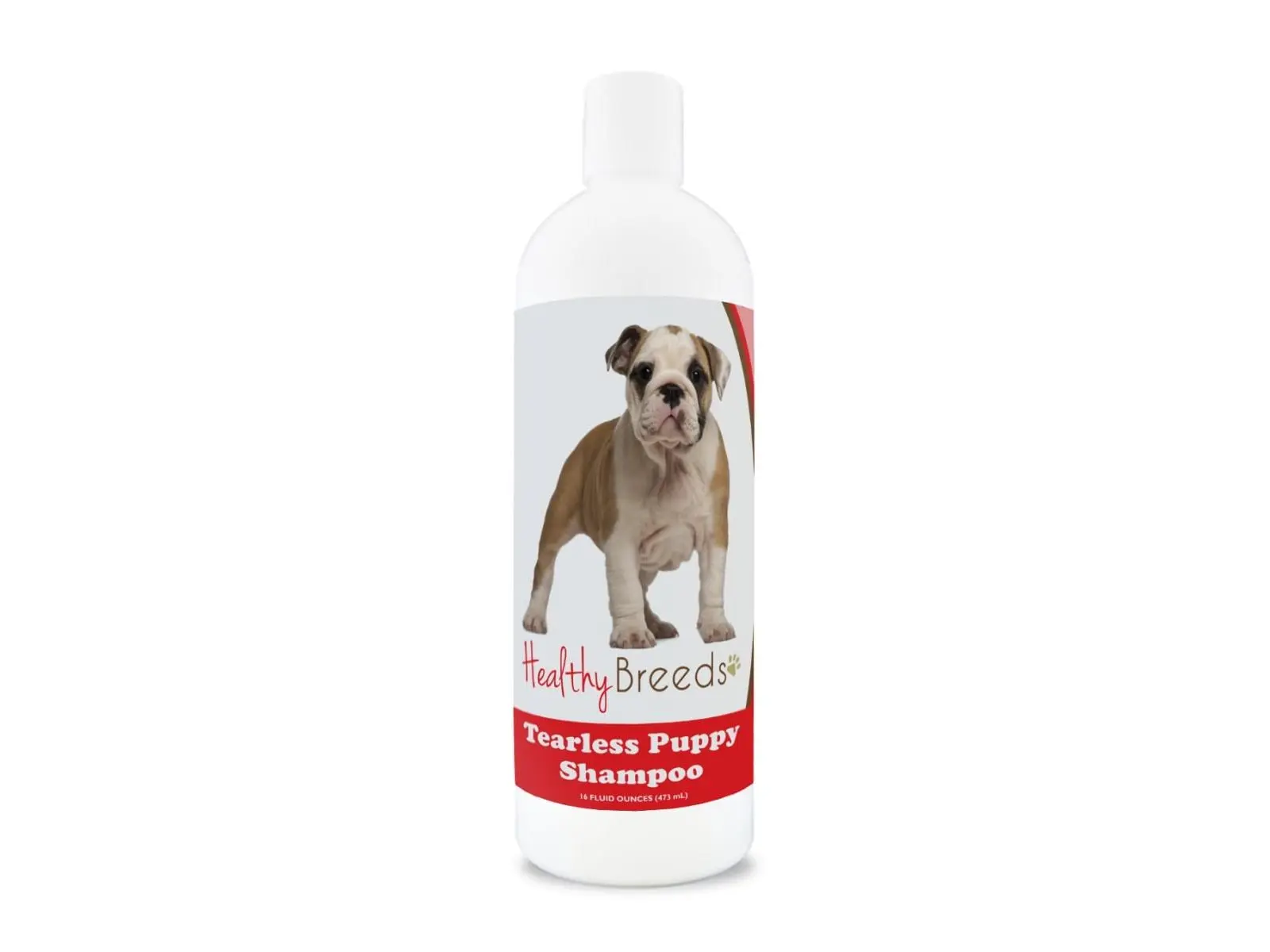 Healthy Breeds Bulldog Tearless Conditioning Puppy Dog Shampoo Liquid - 1.4 lbs, Gentle Lanolin-Infused Wash, Safe for 4 Weeks+ Puppies, Supports Healthy Skin, Leaves Soft Shiny Coat