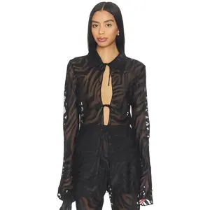 LAMARQUE Camine Top in Black Zebra