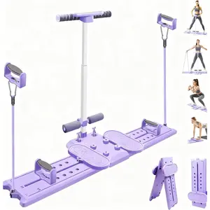 Ski Exercise Machine with Phone Holder, Foldable Ski Machine Exercise Equipment, Simulated Ski Trainer, Thigh Master for n, Home Leg Pelvic Floor Muscle