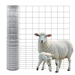 Wide at The top and Narrow at The Bottom Welded Wire mesh 4Inch Mesh 39Inch X 50Foot 17Gauge Galvanized Steel Wire Fence Idea for Animal Enclosures, Property Protection, Garden Fence,Utility Fence