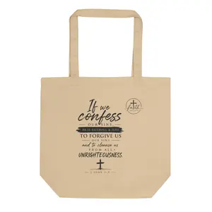 1 John 1:9 Eco Tote Bag