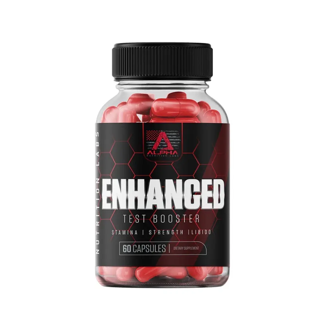 Alpha Nutrition Labs Enhanced Herbal Dietary Capsules - 18 Active Ingredients, Minerals, Single Bottle, Prop 65 Safe, Anabolic Stack, Health & Wellness Booster, Fitness Support
