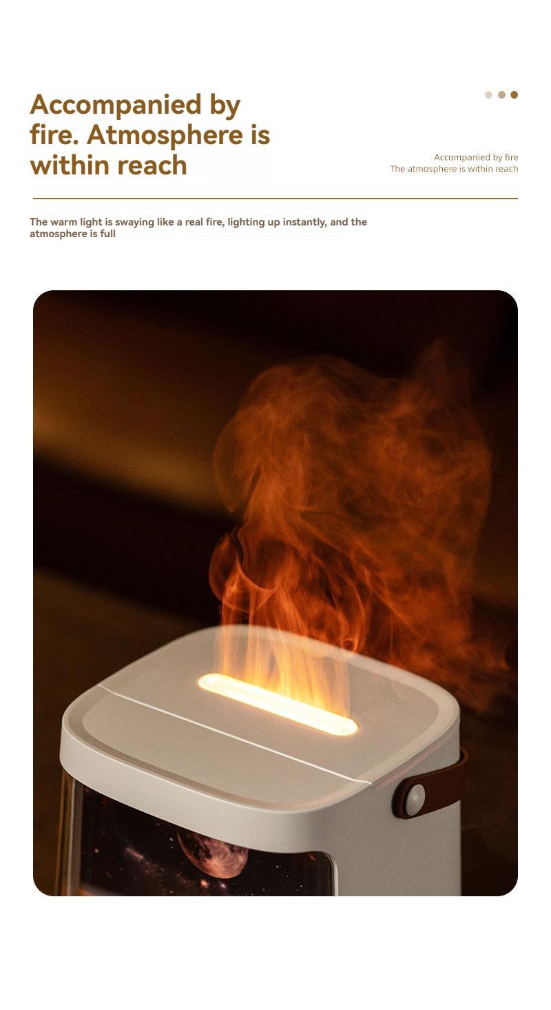 Simulated Planet Galaxy Aromatherapy Diffuser Home Use Multicolor Flame Fragrance Machine USB Humidifier