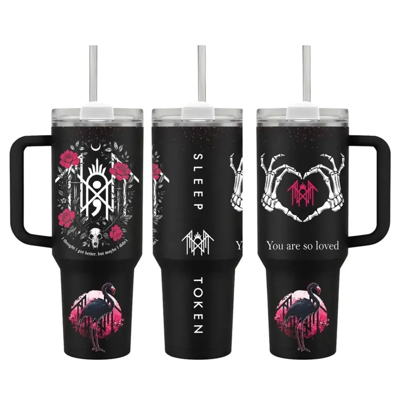 Sleep Token Inspired 20oz/30oz/40oz Stainless Steel Tumbler – Double Wall Insulated Travel Mug, Custom Music Fan Drinkware Gift