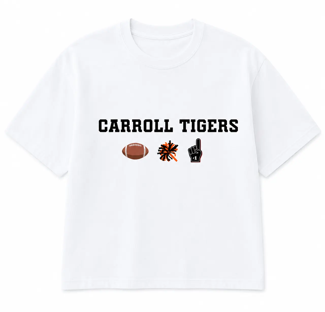 Carroll Tigers Spirit Boxy T-Shirt