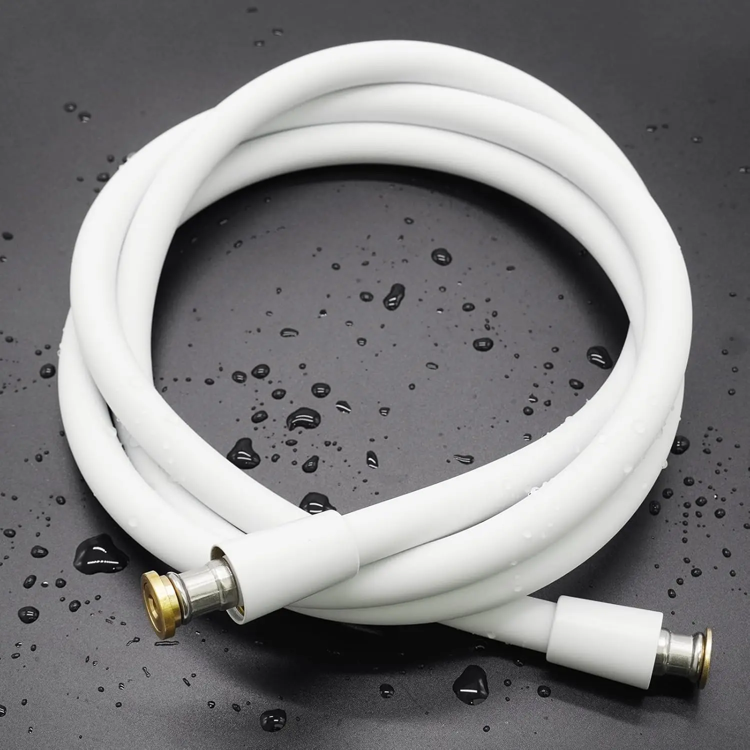 Shower Hose Extra Long, Ultra-Soft  Shower Hose Replacement, Anti-Kink Designed Handheld Shower  Hose Extension with Brass Insert and Nut, 79 Inches, White