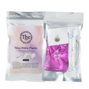 The Yoni Detox Pearls 100% Natural Feminine Hygiene Products - Pink Packaging, Comfortable and Effective Cleansing Herbal Gentle Cleanser