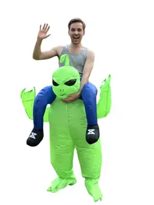 New Alien Inflatable Costume for Adults, Ride on Alien Blow Up Costume for Thanksgiving, Christmas & Festive Events, Fun Party Supplies, Great Gift Idea, Cool Toy Option