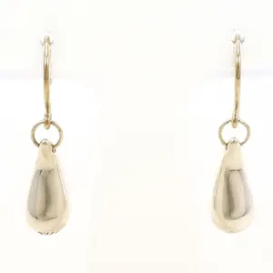 Pre-owned Tiffany & Co. Sterling Silver 925 (Ag925) Small Leather Goods Tiffany＆Co. Teardrop Silver Earrings