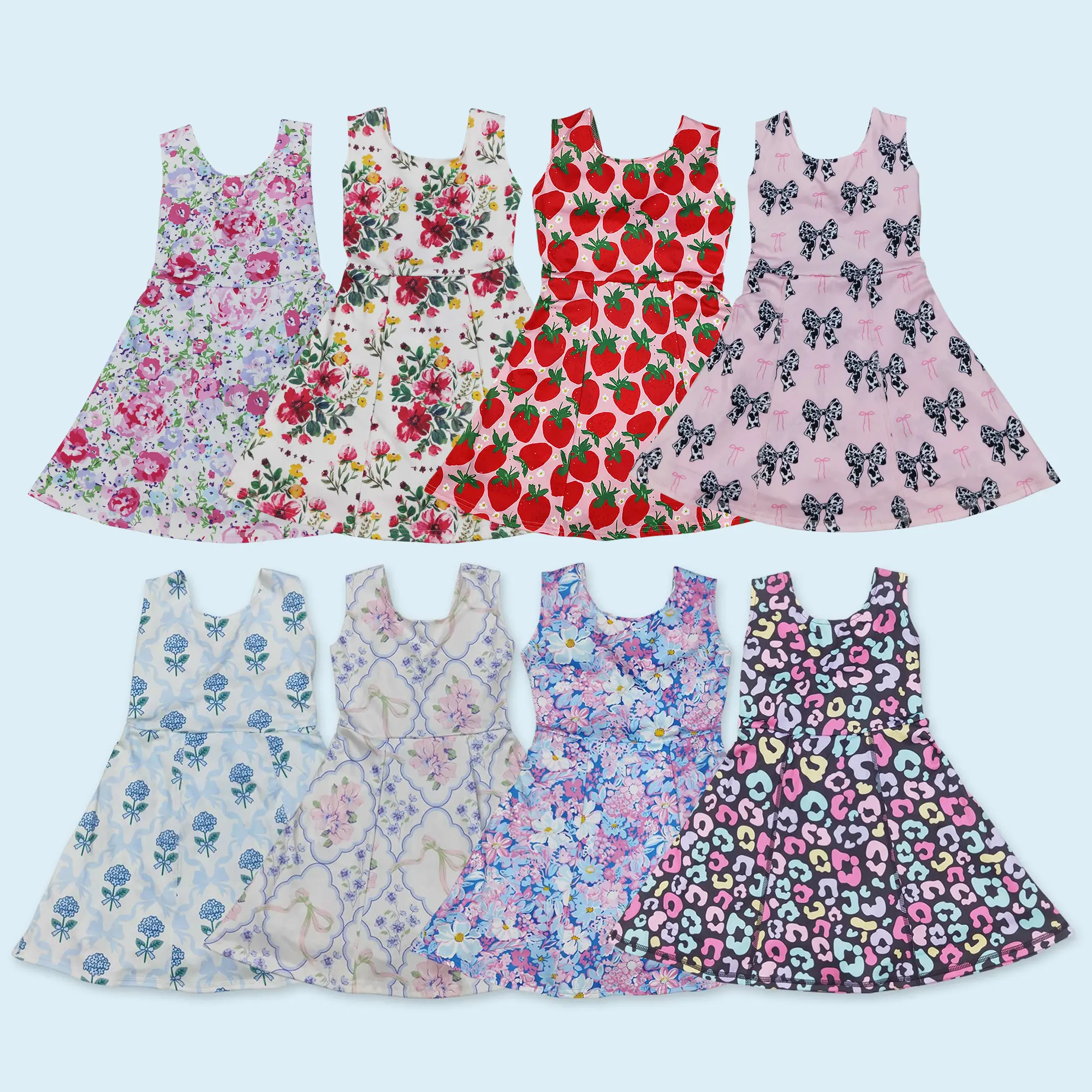Athletic active wear yoga dress girls summer dress Athletic active wear yoga dress girls summer dress