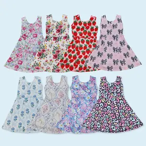 Athletic active wear yoga dress girls summer dress
