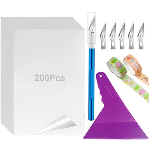 200Pcs Diamond Painting Release Paper Kit - Reusable Transfer Paper with Craft Tools for 5D Diamond Art