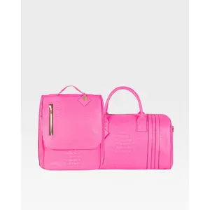Statement Weekender Travel Set in Neon Pink Statement Weekender Travel Set in Neon Pink