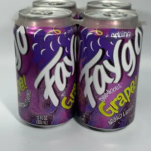 Faygo Grape Soda 4 cans 12 oz Beverage