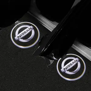 LED Car Door Emblem Light, Wireless Laser Projector, Auto Accessories for Nissan Models, Enhance Your Vehicle's Look