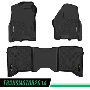 Fit For 2009-2018 Dodge Ram Truck Crew Cab All Weather Floor Mats Liners TPE Upgraded Version