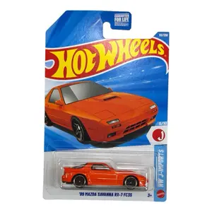 Hot Wheels ’89 Mazda Savanna RX-7 FC3S J-Imports 5/10 Orange 1:64 Diecast