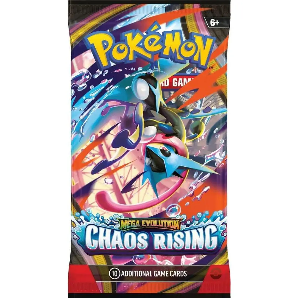 Pokemon TCG: Mega Evolution—Chaos Rising Booster Pack- 10 Cards