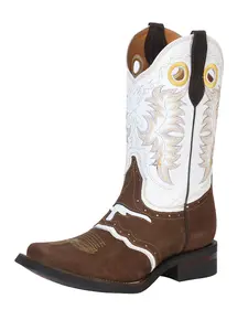 Women's Girl's El General Cowboy Boot - Crazy Nobuck, Dark Brown Leather, Rubber-Soled Footwear, Style 33313