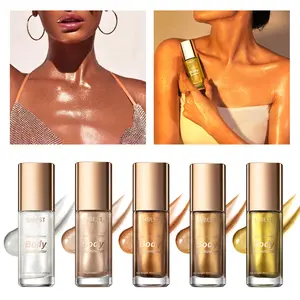 High-End Body & Face Highlighter, Illuminating Iridescent Glitter, Full Coverage Glow Enhancer, Perfect for Daily Use, Ideal for All Skin Types, Makeup Essential