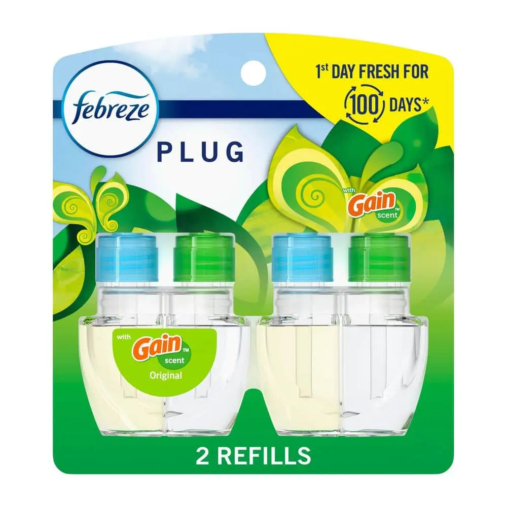 0.879 oz. Gain Original Scented Oil Plug-In Automatic Air Freshener Refill (2-Count)