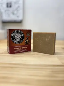 Kingston Oak Soap Company Holy Cow Beef Tallow Cold Process Soap 5.5 oz Handmade with Beef Tallow for Superior Lather and Durability