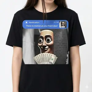 "Tung Tung Tung Sahur" Graphic Tee |   Funny Front Door Motion Meme T-Shirt |   Unisex Streetwear Casual Daily Wear Top