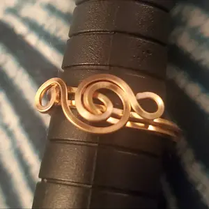 custom copper wrapped ring (artist choice)(add size in shipping note)