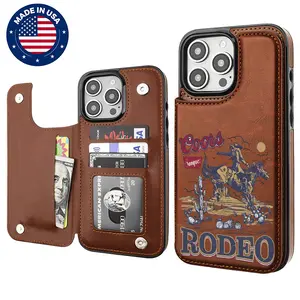 Coors Beer Cow Cowboy RODEO Creative Trendy Vintage Western Style Leather Card Holder Wallet Aesthetic Design PatternCasing For iphone 16 15 14 13 12 Plus Pro Max Flaunt MobilePhone Case TPU Pu Holder Drop Protection ShockproofProtector Smartphone Cover