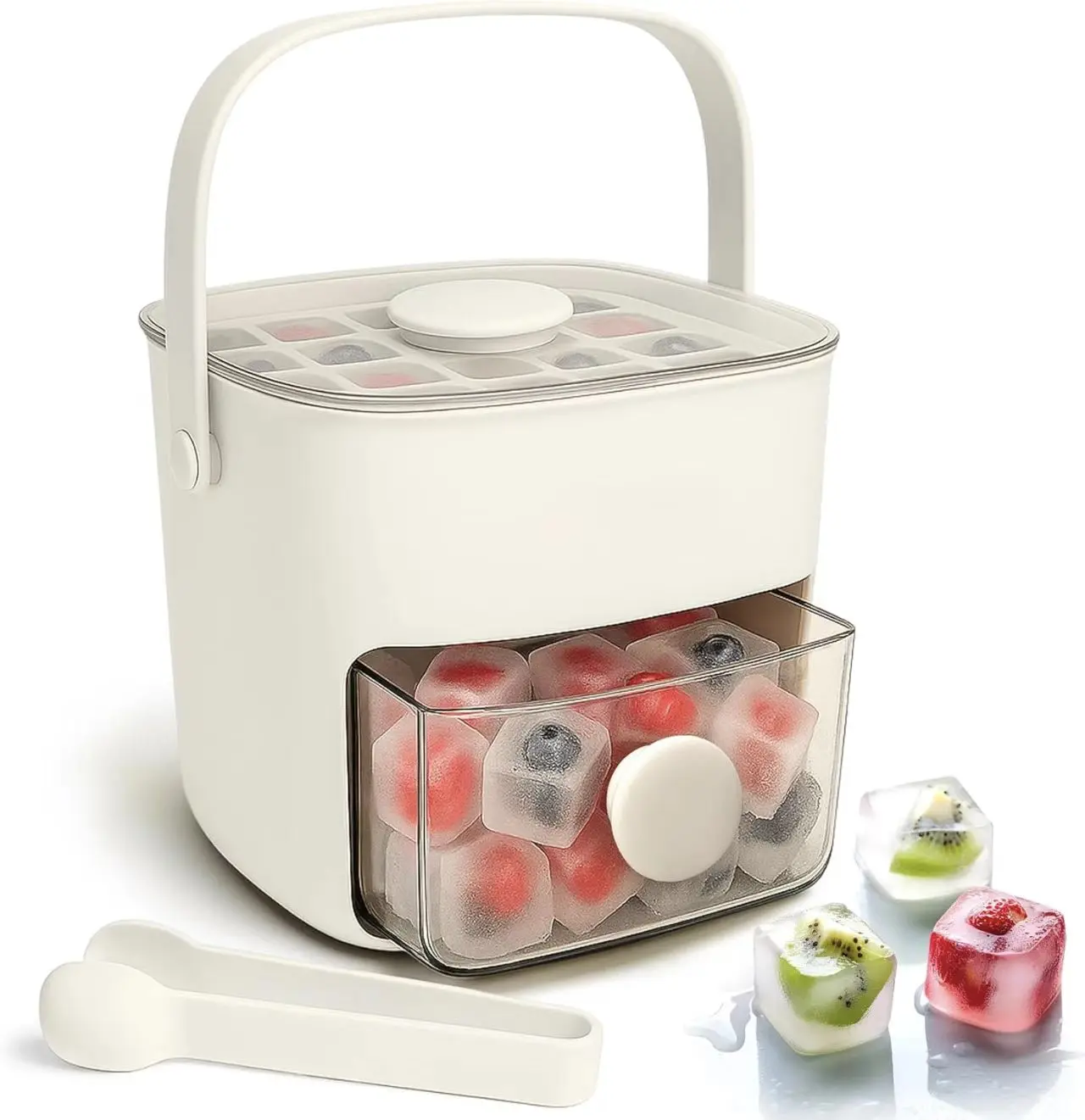 allowing you to freely enjoy  cubes without the need for power. It's a perfect tool for festivals, parties and gatherings Shape  Cube Mold Tray Silicone  Cube Trays for Whiskey portable ice machine