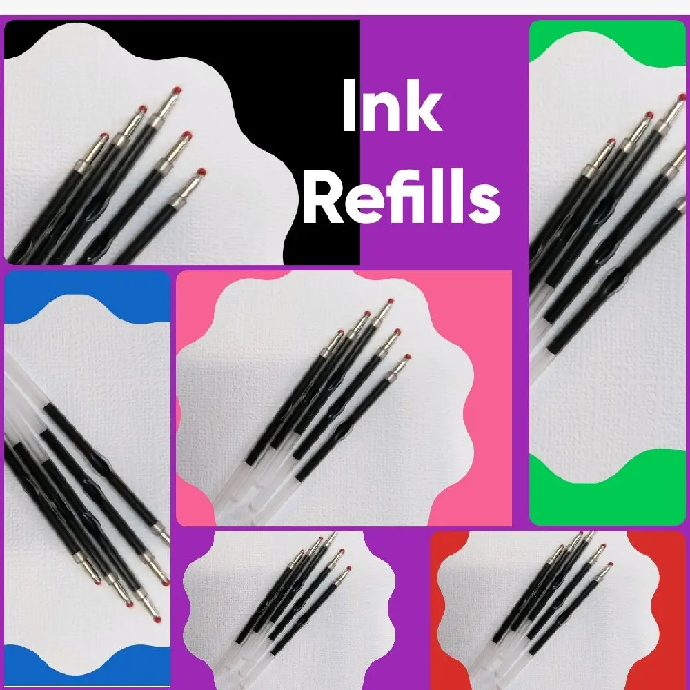 INK REFILLS for Beadable Pens - 5 Individual Ink Refills, Fits Most Beadable Pens, Ideal for School and Office Use