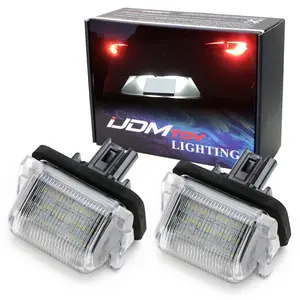 iJDMTOY 3W Full LED License Plate Light Kit For Mazda5 Mazda CX-9, Powered by 18-SMD Xenon White LED