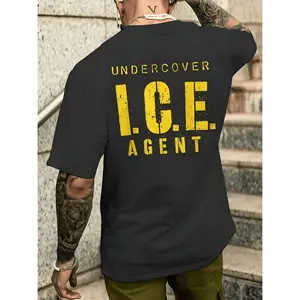 Ice Agent For Cops Men T Shirt 100 Cotton Round Neck Tee With Cute Animal Design Casual Wear For All Occasions Graduation Gift Idea