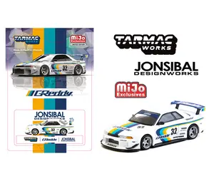 Tarmac Works 1:64 Nissan Skyline GT-R (R32) Widebody Jonsibal Designworks & Greddy Special Limited Edition -White – Mijo Exclusive