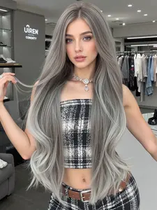 32 Inch Long Curly Wig, Synthetic Curly Wigs, Natural Looking No Bangs, High Temperature Resistant Fiber, Suitable for All Seasons