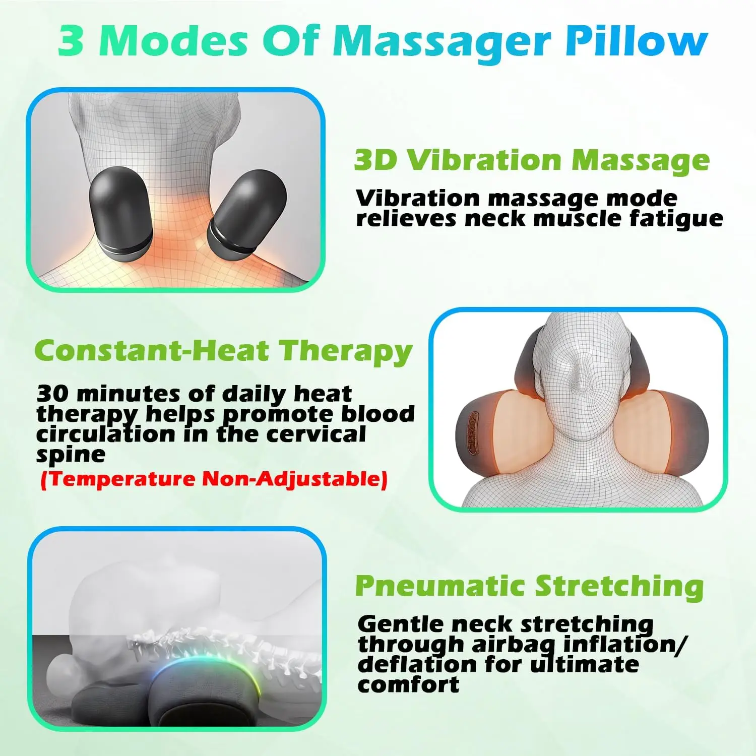 Non-Neck Massager Pillow with Heat for Pain Relief Deep Tissue, Cervical Neck Pillow with Traction Massager,Dark Grey - TikTok Shop Non-Neck Massager Pillow with Heat for Pain Relief Deep Tissue, Cervical Neck Pillow with Traction Massager,Dark Grey - TikTok Shop