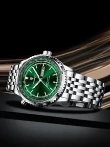 POEDAGAR Luxury Watch For Man Stainless Steel Date Week Quartz Men Clock Waterproof Luminous Military High End Watch High Quality Men's Watches