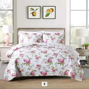 Always the Best 1 pc Bedspread 220x240 cm & 2 pc Pillow Case 50x70 cm Patchwork Design Comfortable Bedding Set