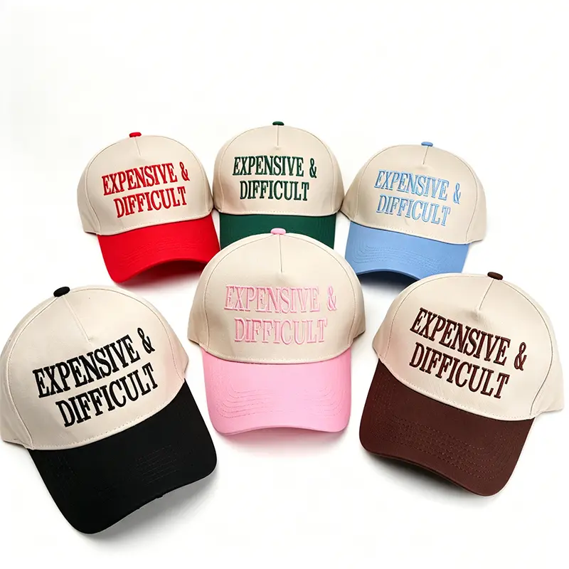 Expensive Difficult Embroidered Trucker Hat Color Block Casual Baseball Cap for Men and Women summerwins,summerwins, Hats For Women, Women's Trucker Hat