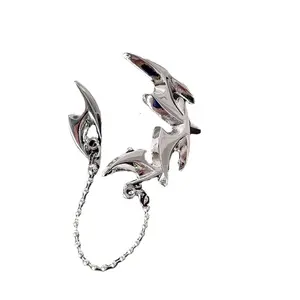 Dart-shaped tassel ear hangers one-piece ear clips ear bone clips earrings for both men and women