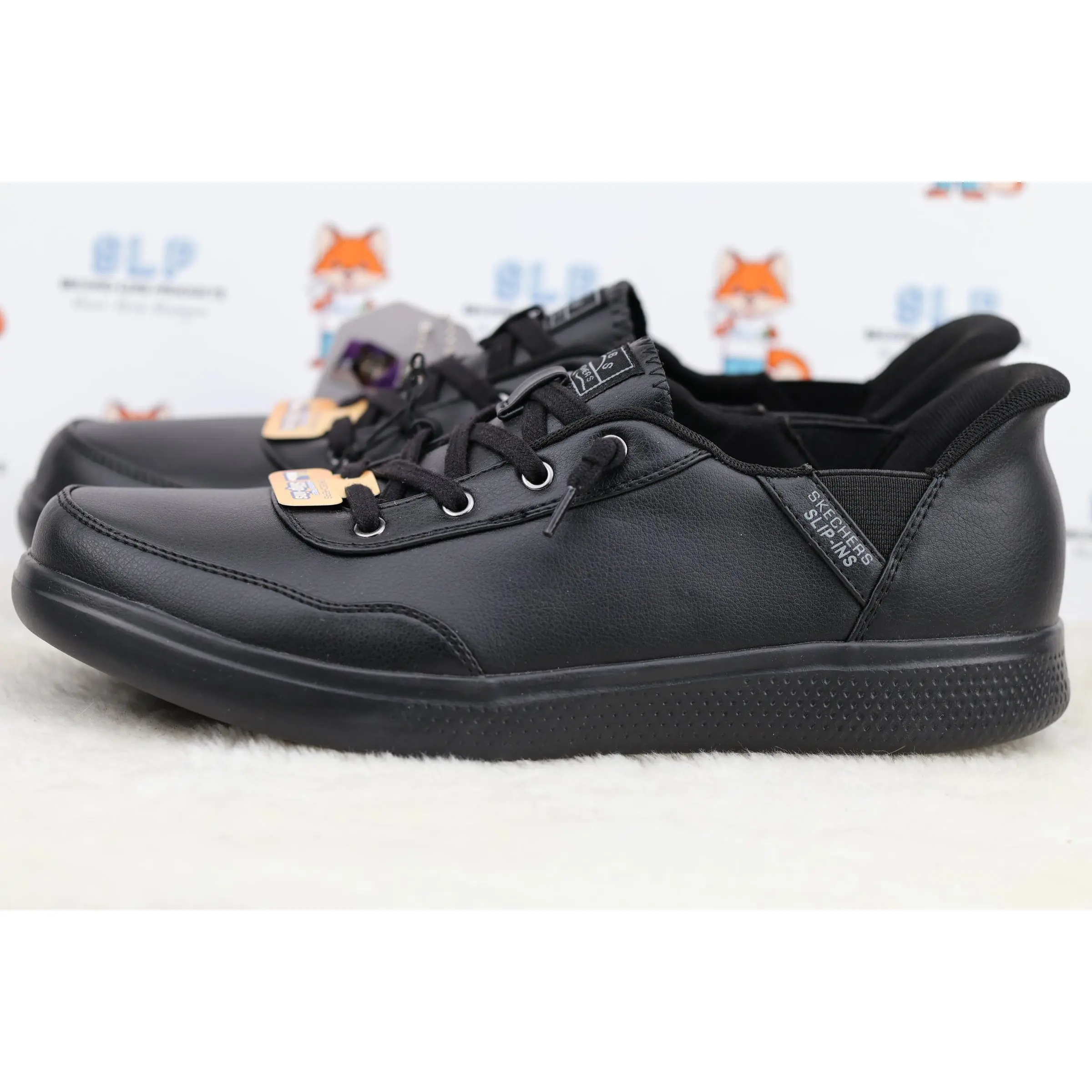 Skechers BOBS Slip-ins Black Memory Foam Sneakers Size 10