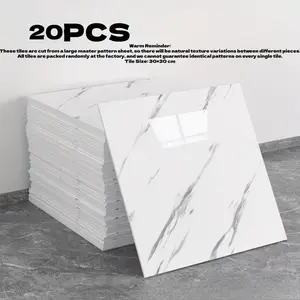 20pcs Marble Vinyl Wall Stickers, Self-Adhesive Waterproof Scratch-Resistant, Home Wall Renovation Decor, Easy to Apply and Remove
