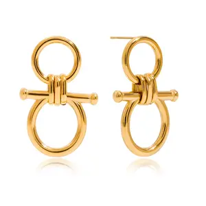 Toggle Loop Earrings Waterproof