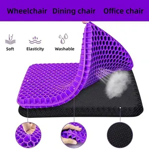 Ergonomic Car and Office Seat Cushion Set, Thick Soft Pad with Cloth Cover, Summer Cool Breathable Design, Comfort for Long Sitting