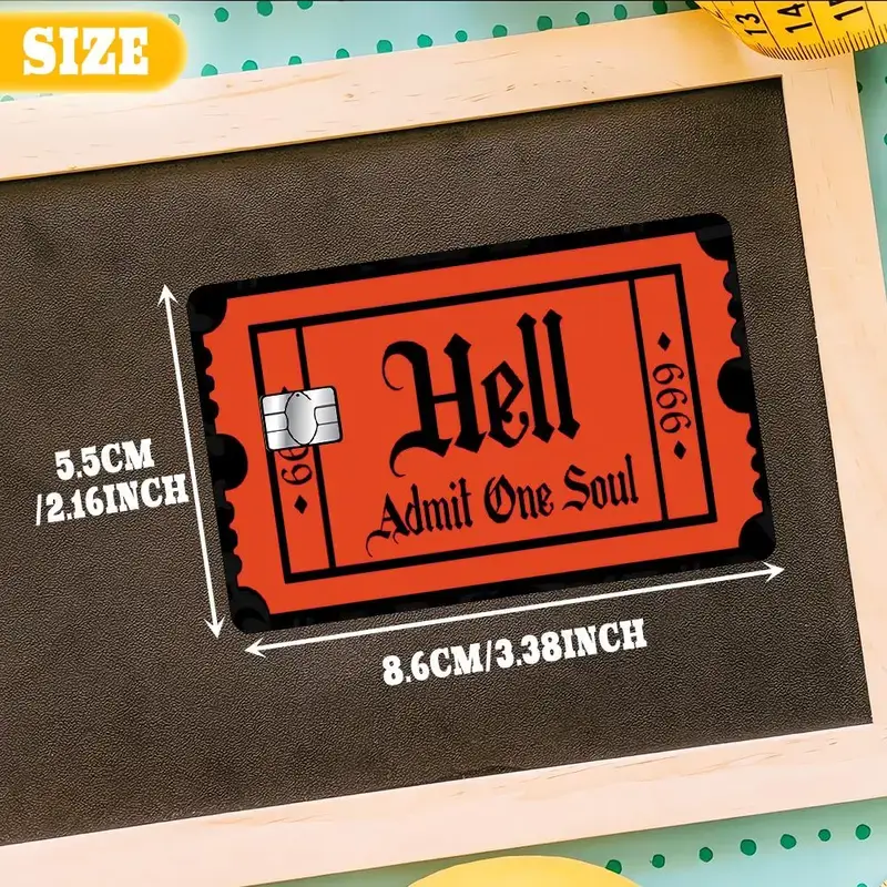Funny Cash Credit Card Skin, Money Theme Vinyl Card Sticker, Waterproof Scratch Resistant Card Wrap