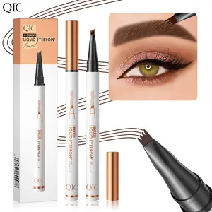 Wild Eyebrow Liquid four-claw eyebrow pencil waterproof non-dizzy makeup natural smooth four-head split eyebrow pencil beauty makeup