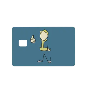 Fallout "Vault Bud" Credit Debit EBT Chip Card Vinyl High Gloss Cover Sticker Decorative Waterproof Stain Resistant