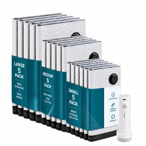 Vacuum Bags for Travel Set with USB Rechargeable Pump - 9/15 Pack Space Saver Storage Bags for Luggage, Clothes | SummerWins, DealsForYouDays