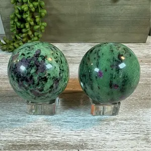 Ruby Zoisite Anylolite Heart Chakra Crystal - Harmony, Dream Recall, Relaxation, Laughter, Joy - Small Crystal Shop