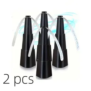 This 2-pack of portable fly-repellent fans features battery-powered rotating fly-repellent fans suitable for outdoor picnics, dining tables, and home kitchens, keeping you away from flies.
